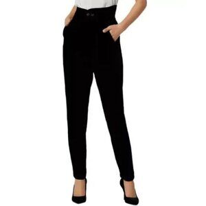 Joie | NWT Farah High Waist Velvet Dress Pants Trousers Silk Blend Black Size 4